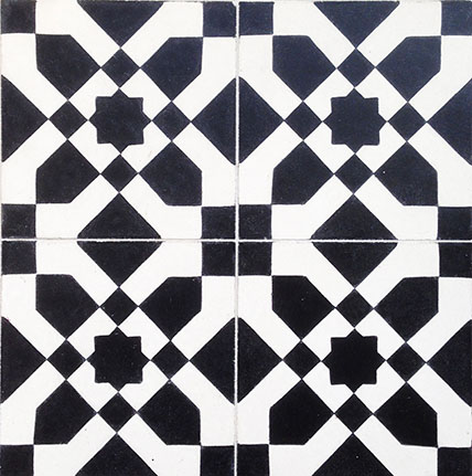 Iguazu B&W Encaustic Cement Tiles 20cm*20cm*1.5cm